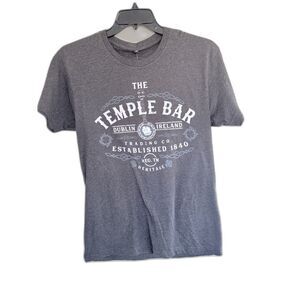 NWT The Temple Bar Dublin Ireland Heritage Tee - Gray Size M